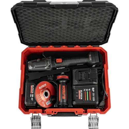 Шлифмашина угловая аккумуляторная Elitech CAG 2012DSL (125мм,20В,1х4Ач,BL) HD 210318 фото 10 Шлифмашина угловая аккумуляторная Elitech CAG 2012DSL (125мм,20В,1х4Ач,BL) HD 210318 фото 10