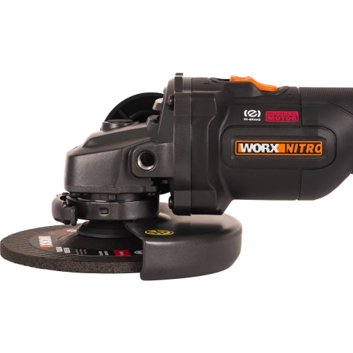 Угловая шлифмашина бесщёточная аккумуляторная WORX 125мм, 20В, без АКБ и ЗУ WX814.9 фото 5