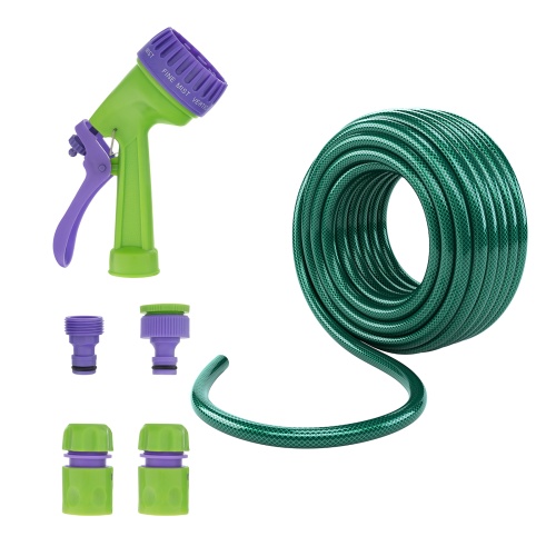 Набор поливочный, шланг 3/4", 25 м, 7 режимов пистолет, соединитель, адаптер Palisad