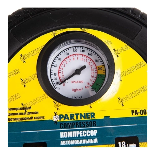 Автомобильный компрессор Partner PA-009 18 л/мин, 8 А, 12 V PA-009(30174) фото 4 Автомобильный компрессор Partner PA-009 18 л/мин, 8 А, 12 V PA-009(30174) фото 4