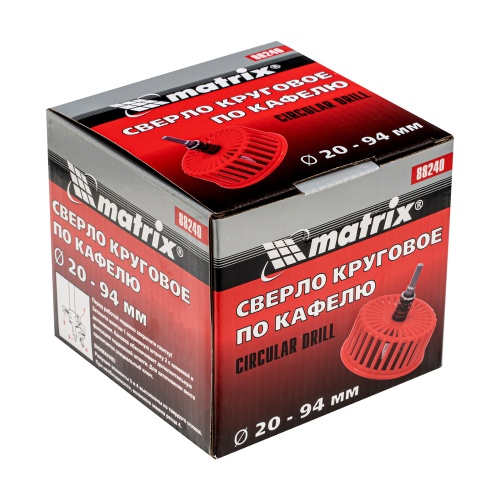 Сверло по кафелю круговое (балеринка) с защитной решеткой Matrix фото 7