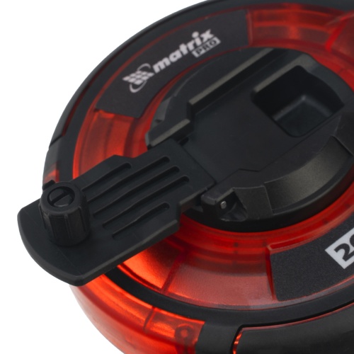 Рулетка геодезическая 20 м х 12,5 мм, закрытый корпус, стальная лента, односторонняя шкала, Pro Matrix фото 4