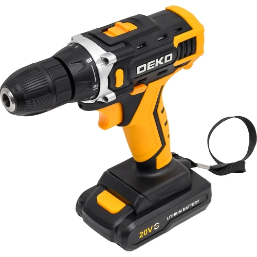 Аккумуляторная дрель-шуруповерт Banger 20V ONE + в кейсе + набор 63 инструмента для дома, 20В, 2x1.5Ач DEKO 083-1043 фото 4 Аккумуляторная дрель-шуруповерт Banger 20V ONE + в кейсе + набор 63 инструмента для дома, 20В, 2x1.5Ач DEKO 083-1043 фото 4