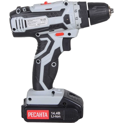 Аккумуляторная дрель-шуруповерт Ресанта ДА-14-2ЛК 75/14/4 фото 4
