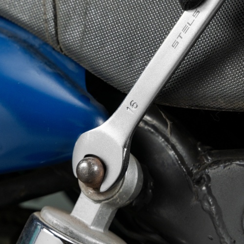 Ключ комбинированный, 16 мм, CrV, матовый хром Stels фото 8