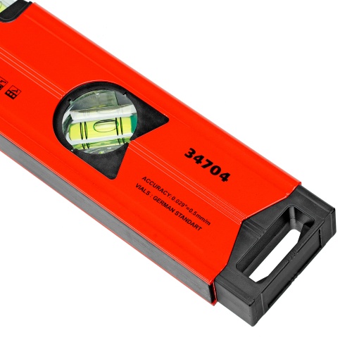 Уровень алюминиевый магнитный, 400 мм, фрезерованный, 3 глазка (1 зеркальный) усиленный Matrix фото 3 Уровень алюминиевый магнитный, 400 мм, фрезерованный, 3 глазка (1 зеркальный) усиленный Matrix фото 3