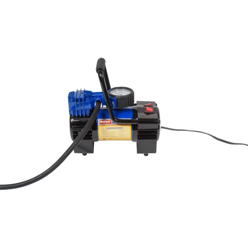 Поршневой компрессор 150PSI 35л/мин, 14А с фонарем и дефлятором, в кейсе 12V MEGAPOWER M-88012 Поршневой компрессор 150PSI 35л/мин, 14А с фонарем и дефлятором, в кейсе 12V MEGAPOWER M-88012