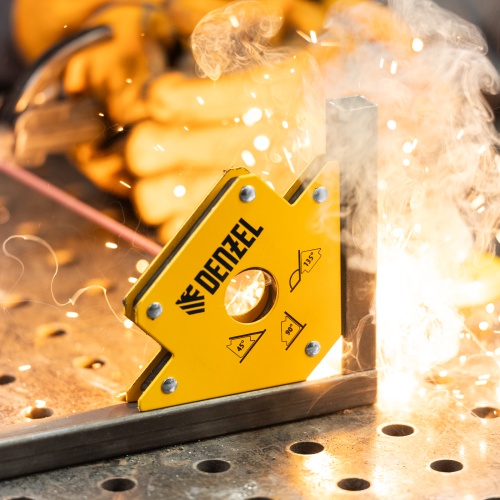 Фиксатор магнитный для сварочных работ, усилие 50 Lb Denzel фото 9