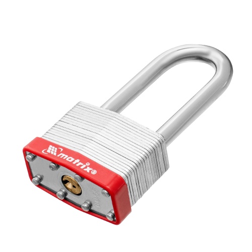 Замок навесной, 50 мм, удлиненная дужка Matrix фото 2