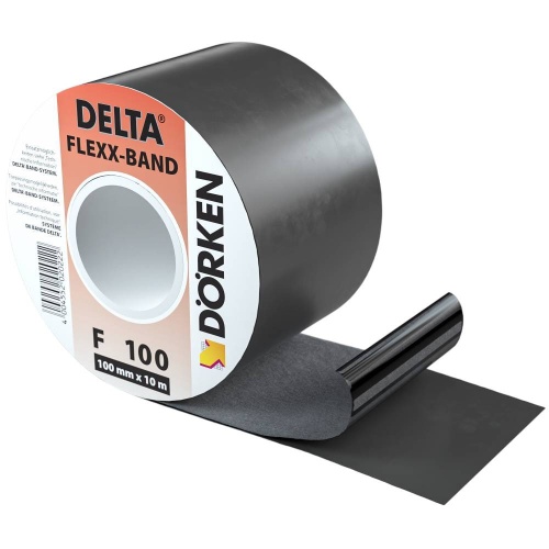Лента односторонняя Delta Flexx Band F 100 для уплотнительных деталей и проходок 10 м х 100 мм