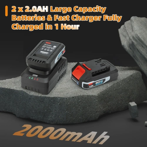 Гайковерт ударный аккумуляторный DELI 350Нм DE-BS20-1D2 (2АКБ, 20Вх2Ач + ЗУ, 0-2800об/мин, 0-3600уд/мин, сумка) 164337 фото 11 Гайковерт ударный аккумуляторный DELI 350Нм DE-BS20-1D2 (2АКБ, 20Вх2Ач + ЗУ, 0-2800об/мин, 0-3600уд/мин, сумка) 164337 фото 11