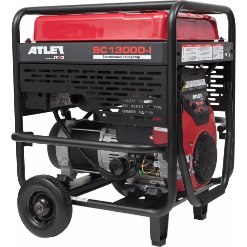 Бензиновый генератор ATLET (10кВт, электростартер, медная обмотка, колеса и ручки) SC13000-I фото 9