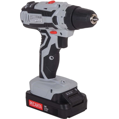 Аккумуляторная дрель-шуруповерт Ресанта ДА-18-2ЛК 75/14/5 фото 5