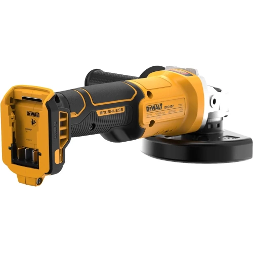 Аккумуляторная угловая шлифмашина DEWALT DCG407M1T, 18 В, 125 мм, 9000 об/мин, с 1 АКБ 4 Ач и ЗУ, в кейсе TSTAK () DCG407M1T-QW фото 7