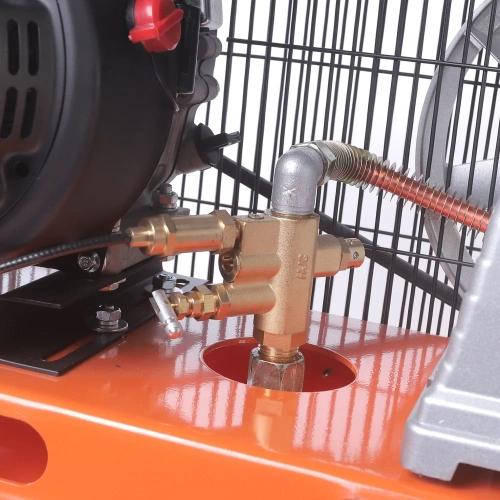 Компрессор бензиновый Patriot KGA 450 L100 - 450 л/мин, 10 бар, 100 л, 7 лс, быстросъем и «елочка» с вентилем 525102410 фото 4