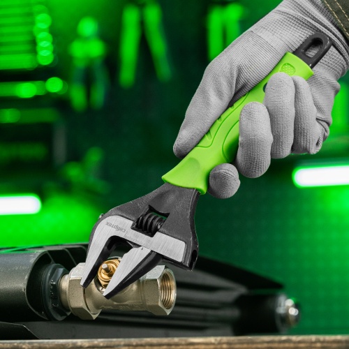 Ключ разводной, 250 мм, тонкие губки, фосфатированый Сибртех фото 8 Ключ разводной, 250 мм, тонкие губки, фосфатированый Сибртех фото 8