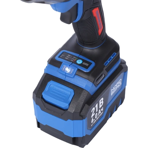 Гайковерт аккумуляторный NORDBERG 1/2, 21В, 1500 Нм с двумя 6A аккум. и зар. уст-вом, в кейсе NE806K-1/2 фото 9