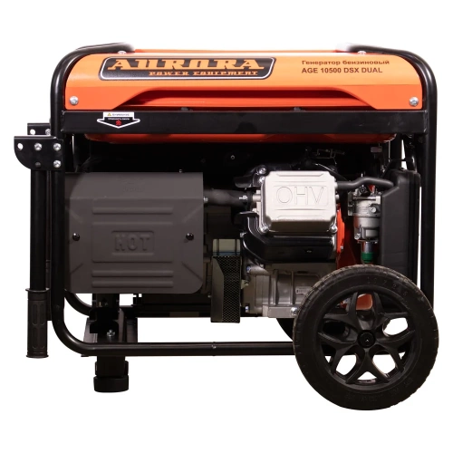 Генератор AURORA AGE 10500 DSX DUAL 380 В, 8.5 кВт, 220 В-8.5 кВт, электростартер, счетчик 35860 фото 10