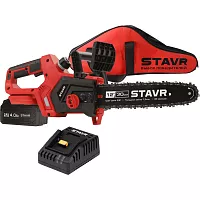 Цепная пила Ставр SCS 18BL-30-1B, 18V, BL, шина 30 см, автосмазка, LCD STAVR (1х4.0Ач, ЗУ, сумка) 9060100063