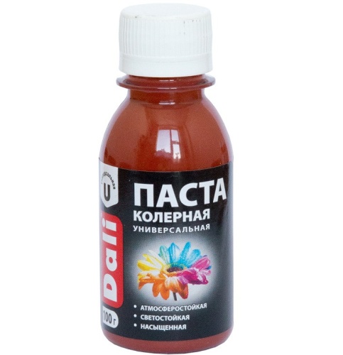 Паста колерная универсальная Dali 20359 красно-коричневая 0,1 л