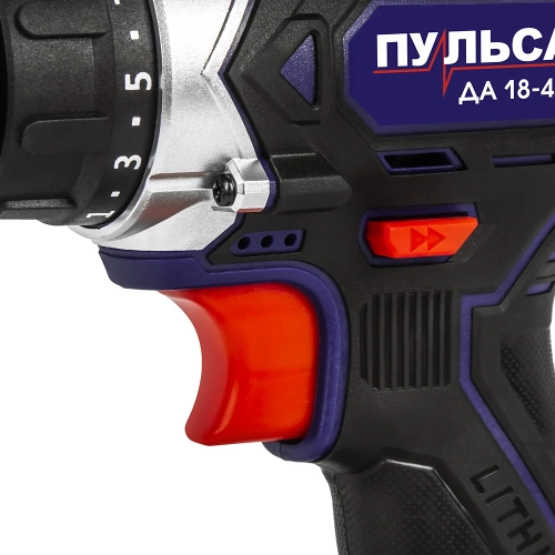 Дрель аккумуляторная безударная ПУЛЬСАР ДА 18-40 (18В, 40Hm, Li-on, 2,0Ah, 2 акк,,кейс) 923-101 фото 3