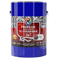 Грунт-эмаль Profilux по ржавчине 3 в 1 полуматовая белая 5 кг