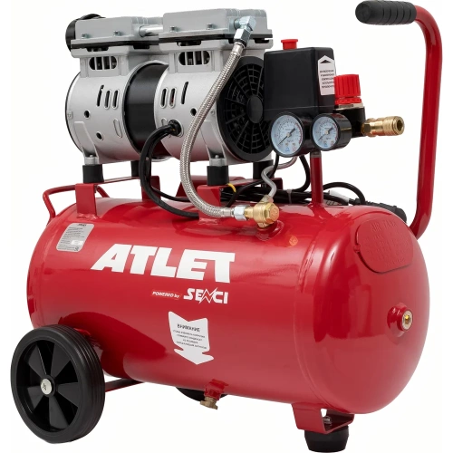 Поршневой безмасляный компрессор ATLET (24 л, 8 бар, 40 л/мин) SC-OF24L фото 5