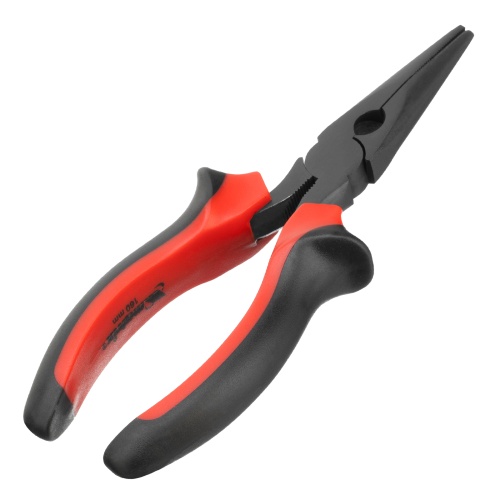 Длинногубцы прямые Black Nickel, 160 мм, двухкомпонентные рукоятки Matrix фото 2