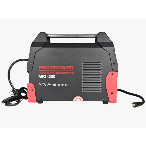 Полуавтомат сварочный многофункциональный Profipower MIG-250 5 в 1 (MIG/MAG//MIG NO GAS/ММА/TIG) E0258 фото 7 Полуавтомат сварочный многофункциональный Profipower MIG-250 5 в 1 (MIG/MAG//MIG NO GAS/ММА/TIG) E0258 фото 7