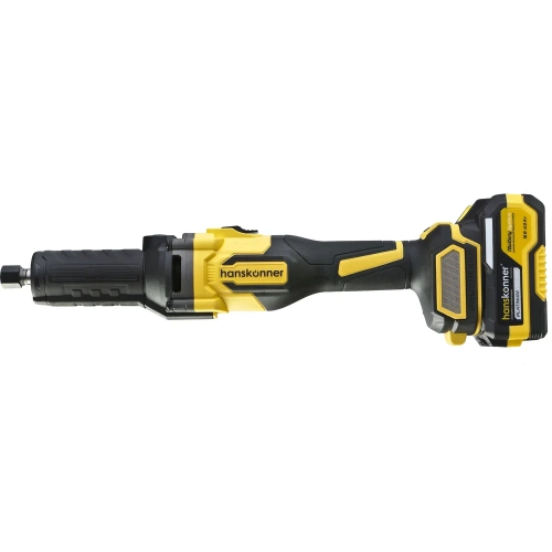 Машина шлифовальная прямая аккумуляторная Hanskonner цанга 6мм,подсветка, АКБ 4,0Ач,ЗУ HSG1868 фото 7