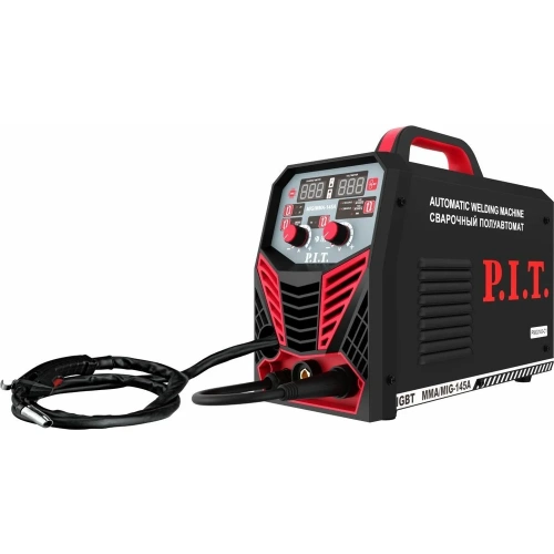 Сварочный полуавтомат P.I.T. 145А,ПВ-60,MMA 1,6-4мм, 4,0кВт, MIG 0,8-1,0мм PMIG145-C1 Сварочный полуавтомат P.I.T. 145А,ПВ-60,MMA 1,6-4мм, 4,0кВт, MIG 0,8-1,0мм PMIG145-C1