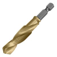 Сверло-метчик М12 х 1,25 мм, Р6М5// Denzel
