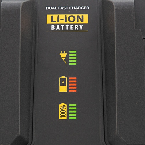 Устройство зарядное для аккумуляторов IBC-18-3.0-2, Li-Ion, 18В, 3.0 А, для двух батарей Denzel фото 6