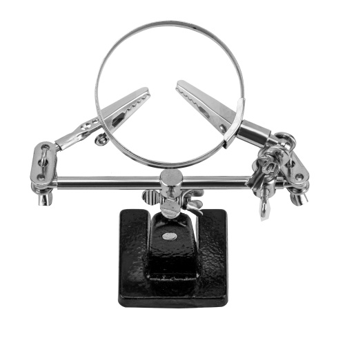 Зажим для пайки "Третья рука" с лупой Sparta фото 3