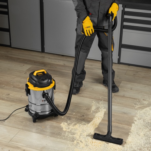 Пылесос строительный SVC15, 1200 Вт, бак 15 л, шланг 2 м Denzel фото 26