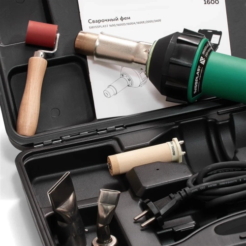 Набор для сварки внахлест Swissplast сварочный фен 1600S Premium OVERLAPKIT фото 4 Набор для сварки внахлест Swissplast сварочный фен 1600S Premium OVERLAPKIT фото 4