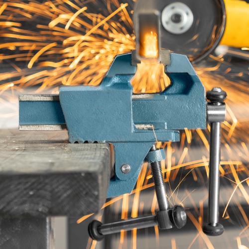 Тиски слесарные, 63 мм, крепление для стола, винтовой зажим (Глазов) фото 33