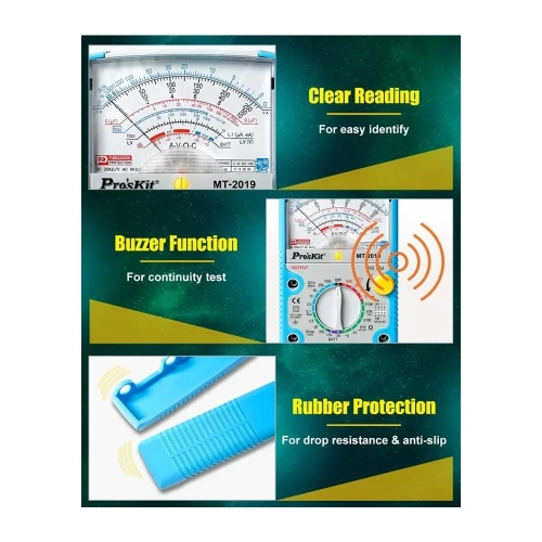 Аналоговый мультиметр ProsKit MT-2019 С00040186 фото 8