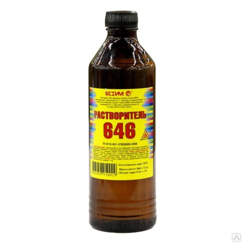 Растворитель Ясхим 646 пластик 0,5 л Растворитель Ясхим 646 пластик 0,5 л