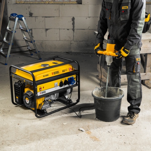 Генератор бензиновый GE 6900, 5.5 кВт, 220 В/50 Гц, 25 л, ручной старт Denzel фото 19 Генератор бензиновый GE 6900, 5.5 кВт, 220 В/50 Гц, 25 л, ручной старт Denzel фото 19