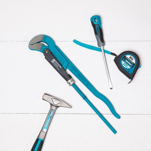 Ключ трубный рычажный 1.5, №2, цельнокованый, CrV, тип "S" Gross фото 6