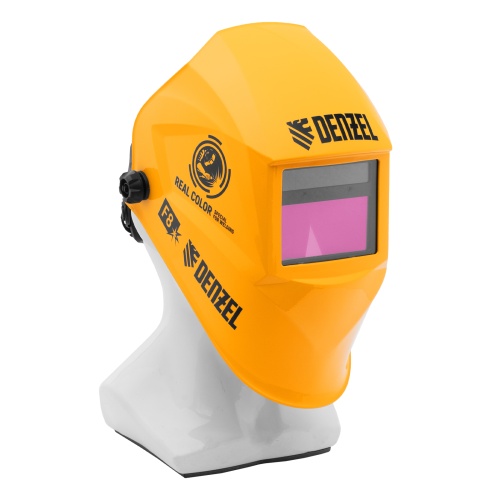 Щиток защитный лицевой (маска сварщика) F8, см. окно 100х50, Real Color, DIN4/5-8/9-13// Denzel фото 2