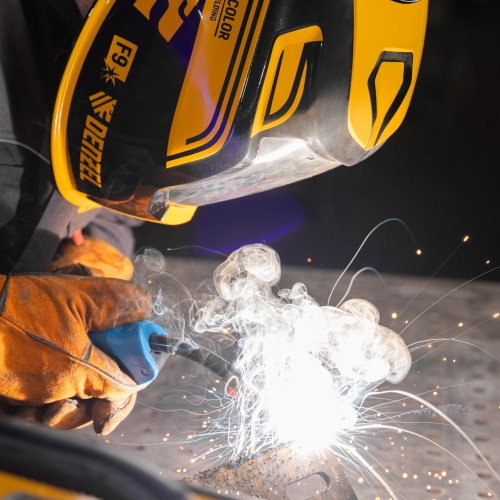 Щиток защитный лицевой (маска сварщика) F9, см. окно 100x60, Real Color, DIN 4-8/9-13// Denzel фото 22