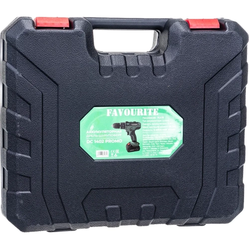 Акк. дрель-шуруповёрт FAVOURITE DC 1402 PROMO 14,4В, 2Ач, 26Нм Li-ion 101101402 фото 6 Акк. дрель-шуруповёрт FAVOURITE DC 1402 PROMO 14,4В, 2Ач, 26Нм Li-ion 101101402 фото 6