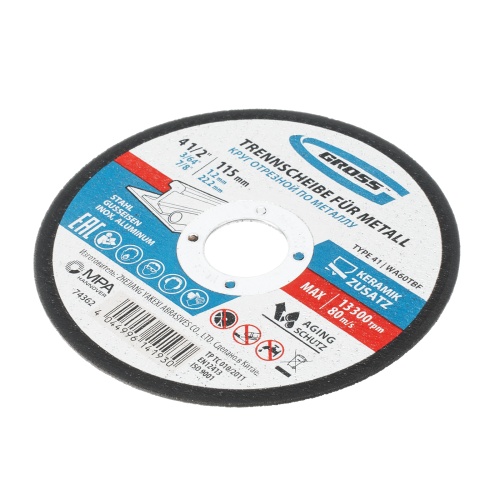 Круг отрезной по металлу, 115 х 1.2 х 22 мм Gross фото 3