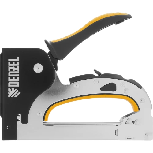 Мебельный степлер Denzel стальной корпус, быстрая загрузка, регулировка силы удара, тип 53, 4-14 мм 40211 фото 11 Мебельный степлер Denzel стальной корпус, быстрая загрузка, регулировка силы удара, тип 53, 4-14 мм 40211 фото 11