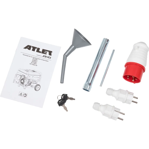 Бензиновый генератор ATLET (8кВт, электростартер, колеса и ручки) SC11000-I-3P фото 11