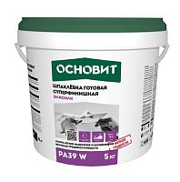 Шпаклевка армированная для ремонтных работ Основит Элисилк РА39 H 5 кг