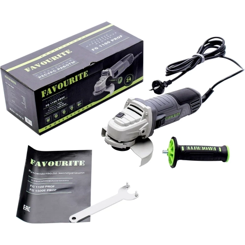 Угловая шлифовальная машина FAVOURITE FG 1100 PROF 1100Вт, ф125мм 552221100 фото 3