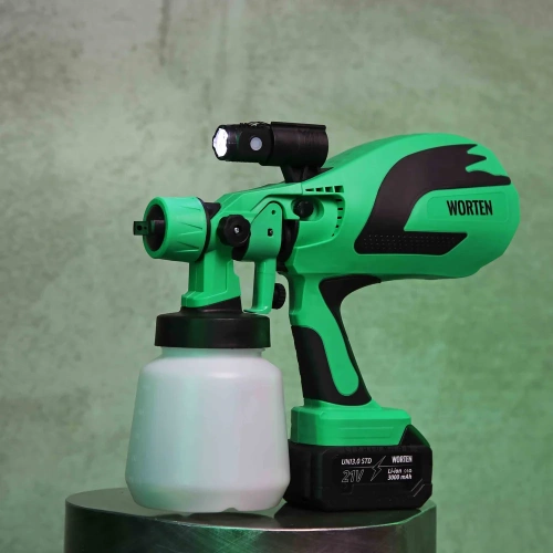 Краскопульт аккумуляторный WORTEN 1х3.0 Ач, 1200 мл КА-90000711 фото 9